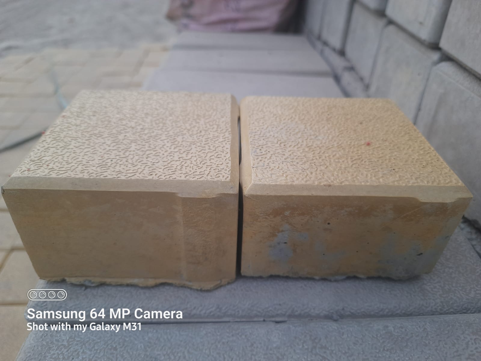 Rubber Mould 4x4 Yellow Paver Block